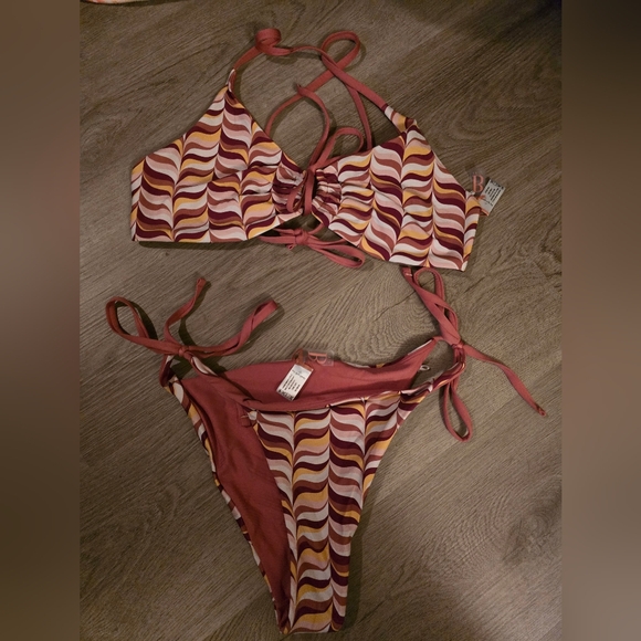 B. Swim Bikini Large Bottoms DD Top NWOT